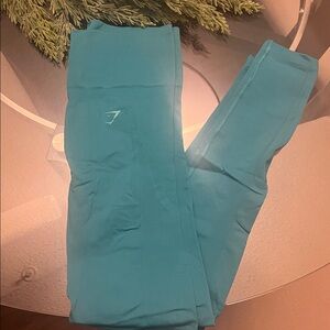 GYMSHARK ENERGISE SEAMLESS LEGGINGS— JEWEL TEAL—SIZE S